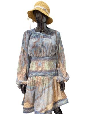 WANDERLUST COTTON SILK MINI DRESS