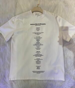 MAISON MARGIELA PRINT TEXT T-SHIRT