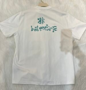 CREW NECK DISTRESSED LOGO GRAPHIC PRINT T-SHIRT