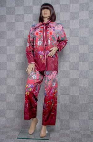 GUCCI SILK TOP AND PANTS SET
