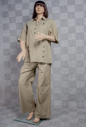 POLO RALPH LAUREN 2PC SHORT-SLEEVE SHIRT AND TROUSER SET